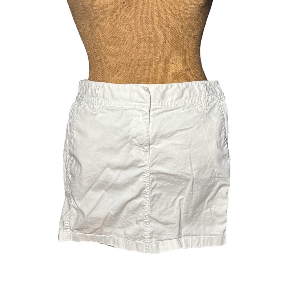 Anne Taylor Loft White Mini Skirt Size 0P